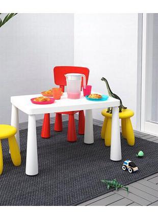 Комплект стіл і стільчик MAMMUT, стул, IKEA, стол, маммут икеа