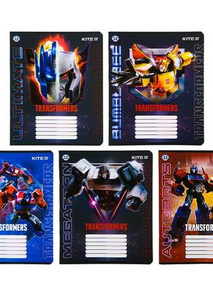 Набір зошитів Kite TF22-234 Transformers 12 аркушів 25 шт Ліні...