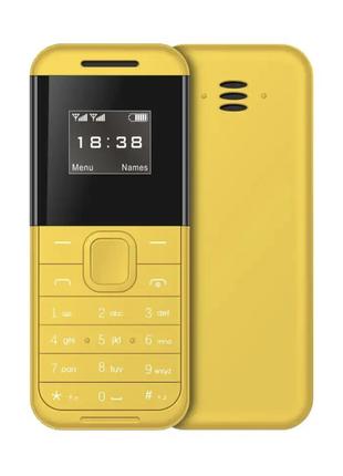 Мини мобильный телефон AIEK BM222 2SIM Желтый