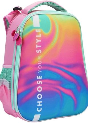 Рюкзак каркасний для дівчинки Папірус CF86204 Рожевий (2000989...