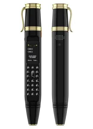 Мини мобильный телефон ручка AIEK BM111 2SIM Черный