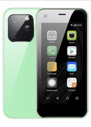 Маленький мобильный смартфон сенсорный Soyes XS 13 Зеленый
