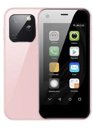 Маленький мобильный смартфон сенсорный Soyes XS 13 Розовый