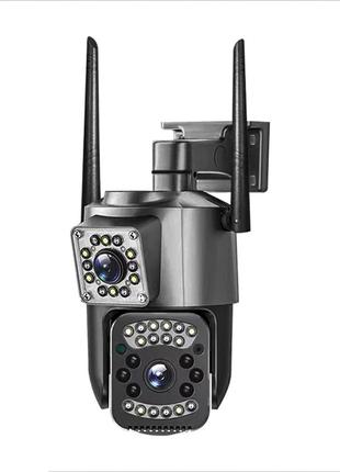Камера видеонаблюдения с сим картой UKC SC03-4G двойная уличная