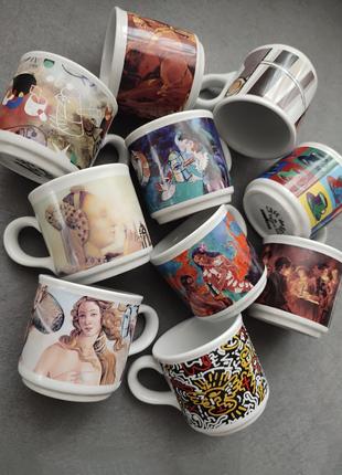 Коллекційні фарфорові чашки для кави Lavazza Cafe des Arts