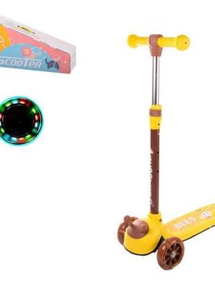 Триколісний дитячий самокат із колесами Led