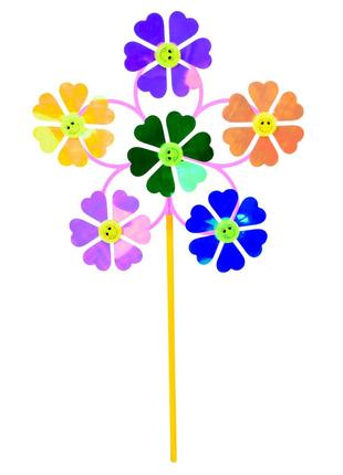 Ветрячок вертушка, цветок 6 шт МR 1228