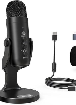 ZealSound USB-микрофон конденсаторный микрофон для ПК, Plug&Pl...