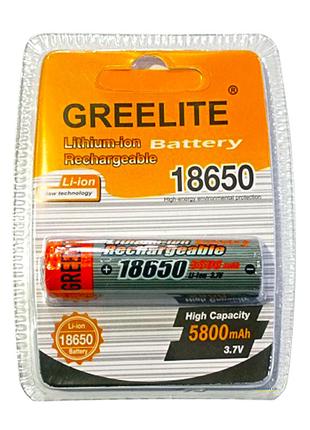 5X Аккумулятор GREELITE 18650 5800 mAh Li-ion NEW TECHNOLOGY 3...