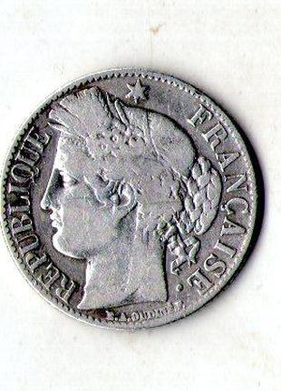 Франція - Франция › Третья Республика 1 франк 1887 рік срібло ...