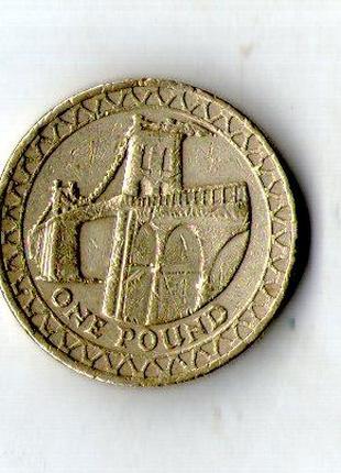 Великобритания › Королева Елизавета II 1 фунт 2005 №1636