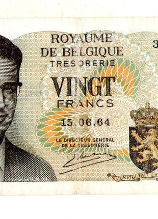 Бельгія 20 франків 1964 рік №818