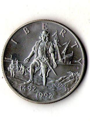 США ½ доллара, 1992 500 лет путешествию Колумба №1681