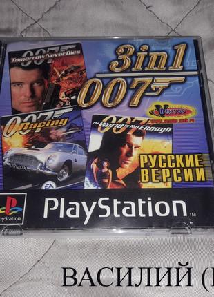 Игра 007 PS1 James Bond Trilogy Playstation 1 ps one диск game пс