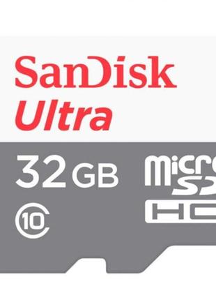 MicroSDHC (UHS-1) SanDisk Ultra 32Gb class 10 A1 (100Mb/s) (ad...