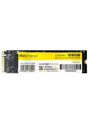 SSD M.2 Mibrand Caiman 128GB NVMe 2280 PCIe 3.0 3D NAND