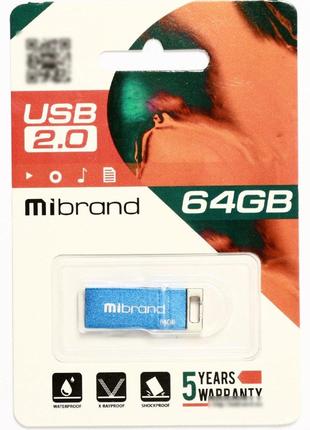 Flash Mibrand USB 2.0 Chameleon 64Gb Blue