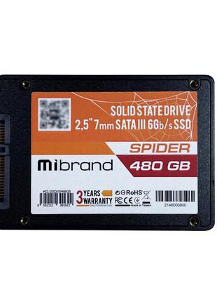 SSD Mibrand Spider 480GB 2.5" 7mm SATAIII Bulk