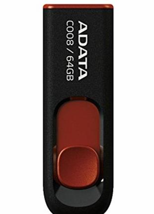 Flash A-DATA USB 2.0 C008 64Gb Black/Red