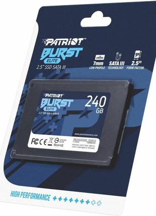 SSD Patriot Burst Elite 240GB 2.5" 7mm SATAIII TLC 3D