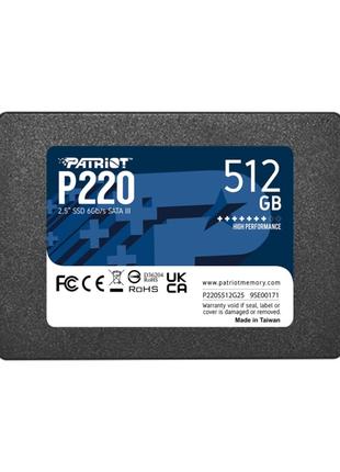 SSD Patriot P220 512GB 2.5" 7mm SATAIII