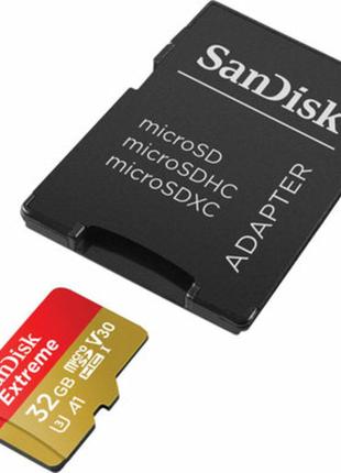 MicroSDHC (UHS-1 U3) SanDisk Extreme Action A1 32Gb Class 10 V...