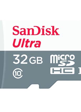 MicroSDHC (UHS-1) SanDisk Ultra 32Gb class 10 A1 (100Mb/s)