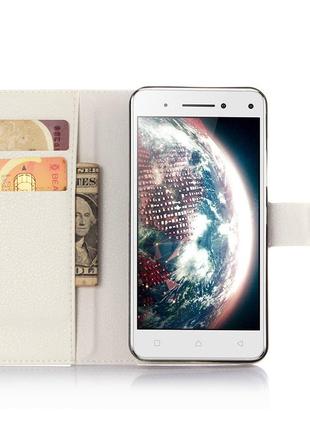 Чехол-книжка Litchie Wallet для Lenovo Vibe S1 Lite White (lww...