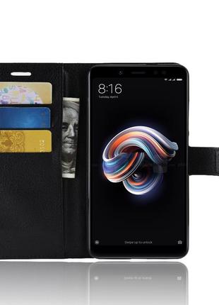 Чехол-книжка Litchie Wallet для Xiaomi Redmi Note 5 Black (lwb...