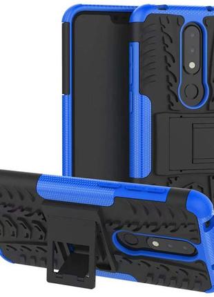 Чехол Armor Case для Nokia 6.1 Plus (X6) Синий (hub_YJRQ33659)