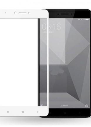 Защитное стекло Walker Full Glue для Xiaomi Redmi Note 4X Белы...