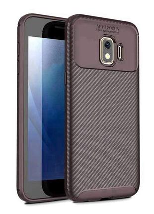Чехол Carbon Case Samsung J260 Galaxy J2 Core Коричневый (hub_...