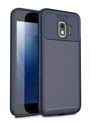 Чехол Carbon Case Samsung J260 Galaxy J2 Core Синий (hub_vNRO2...