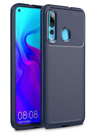 Чехол Carbon Case Huawei Nova 4 Синий (hub_xUxw62567)