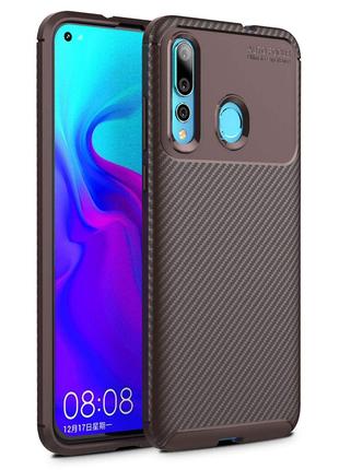 Чехол Carbon Case Huawei Nova 4 Коричневый (hub_Bhhw52538)