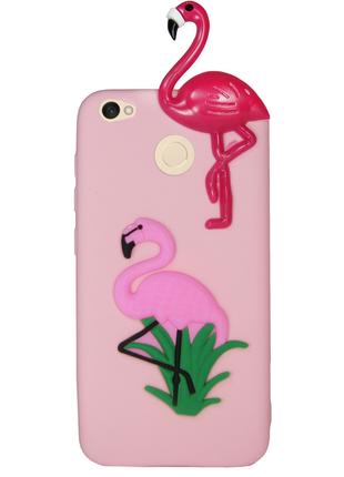 Чехол 3D Cartoon Case для Xiaomi Redmi Note 5A Prime Фламинго ...
