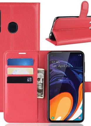 Чехол-книжка Litchie Wallet для Samsung A606 Galaxy A60 Red (h...