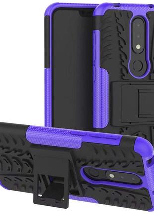 Чохол Armor Case для Nokia 6.1 Plus (X6) Фіолетовий (hub_uVCa0...