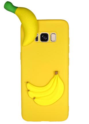 Чехол Cartoon Case 3D для Samsung G955 Galaxy S8 Plus Бананы (...
