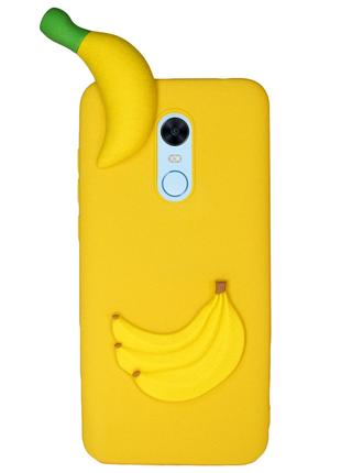 Чехол Cartoon 3D Case для Xiaomi Redmi Note 4 / 4X Бананы (hub...