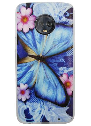 Чехол с рисунком Printed Silicone для Motorola Moto G6 Plus XT...