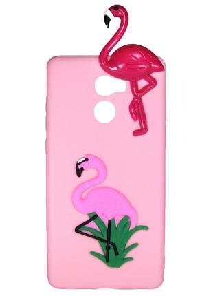 Чехол Cartoon Case 3D для Huawei Y7 Prime (2017) Фламинго (arb...