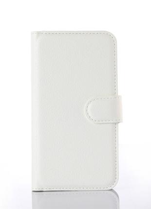 Чехол-книжка Litchie Wallet для Motorola Moto E XT1021 White (...