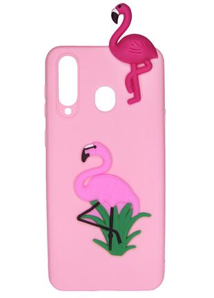 Чехол Cartoon Case 3D для Samsung Galaxy A8s Фламинго (arbc6242)