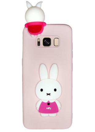 Чехол Cartoon Case 3D для Samsung G955 Galaxy S8 Plus Кролик (...