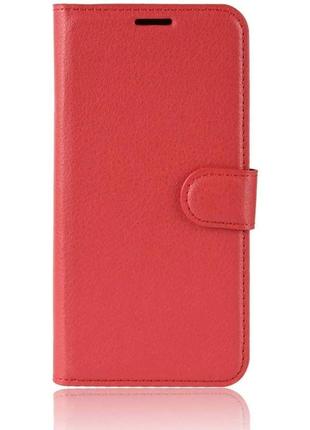 Чехол-книжка Litchie Wallet для Huawei P40 Pro Red