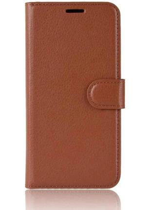 Чехол-книжка Litchie Wallet для Samsung G980 Galaxy S20 Brown