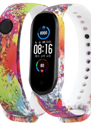 Ремешок Painted Strap для Xiaomi Mi Band 5 / 6 Paints