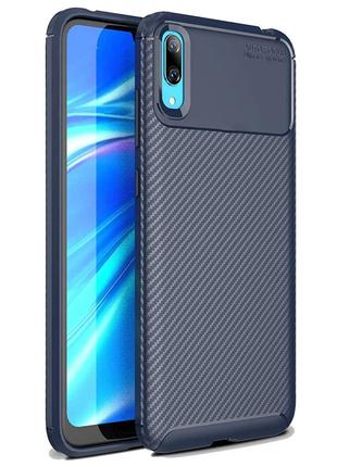 Чехол Carbon Case для Huawei Y7 Pro 2019 Blue