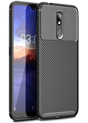Чехол Carbon Case для Nokia 3.2 Black